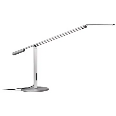 Koncept Gen 3 Equo Silver Finish Daylight Led Modern Desk Lamp With Touch Dimmer