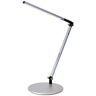Koncept Gen 3 Z-bar Solo Warm Led Silver Finish Adjustable Modern Desk Lamp