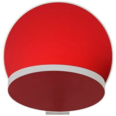 Koncept Gravy 5" High White And Matte Red Swivel Led Wall Sconce