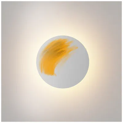 Koncept Ramen 12" High White And Yellow Ada Led Wall Sconce