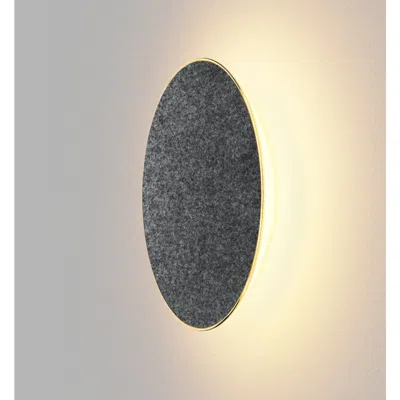 Koncept Ramen Wall Sconce, 12", Charcoal Felt