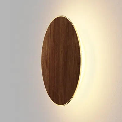 Koncept Ramen Wall Sconce, 12", Oiled Walnut