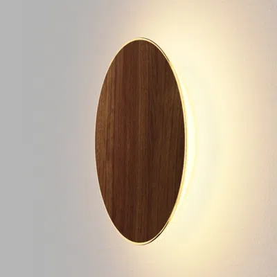 Koncept Ramen Wall Sconce, 9", Oiled Walnut