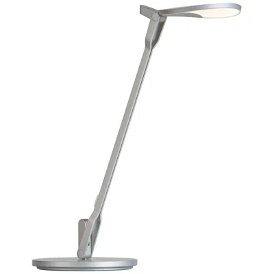 Koncept Splitty 17" Modern Led Desk Lamp In Silver With Usb Port
