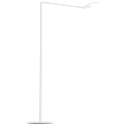 Koncept Splitty Matte White Modern Led Floor Lamp With Usb Port