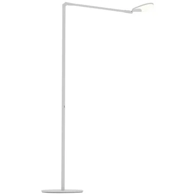 Koncept Splitty Silver Finish Modern Led Floor Lamp With Usb Port In Gray