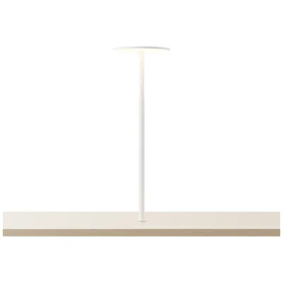 Koncept Yurei Co-working 14" High No Shade White Finish Lamp