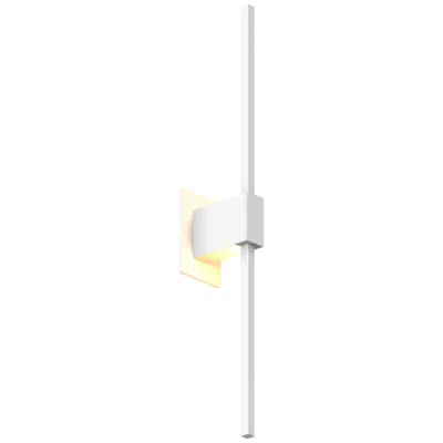 Koncept Z-bar 24"h Matte White Center-mount Led Wall Sconce