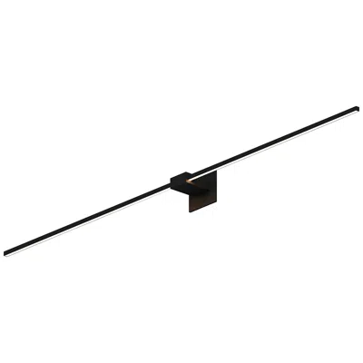 Koncept Z-bar 60" Wide Matte Black Led Wall Sconce/bath Light