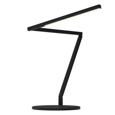 Koncept Z-bar Black Metal Led Modern Swing Arm Desk Lamp With Usb Port