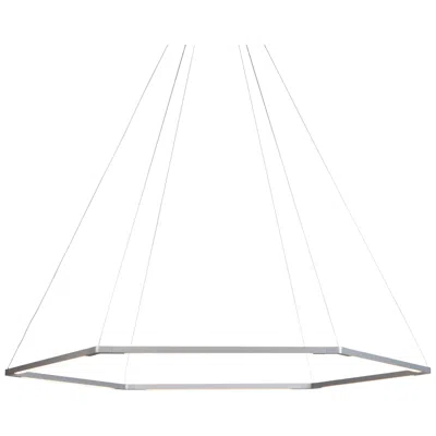 Koncept Z-bar Pendant Small Honeycomb In Silver (soft Warm)
