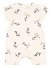 Konges Sløjd Anchor-print Short-sleeve Romper In White