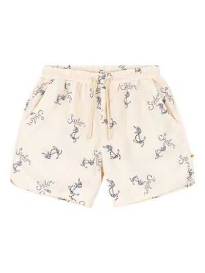 Konges Sløjd Anchor-print Swim Shorts