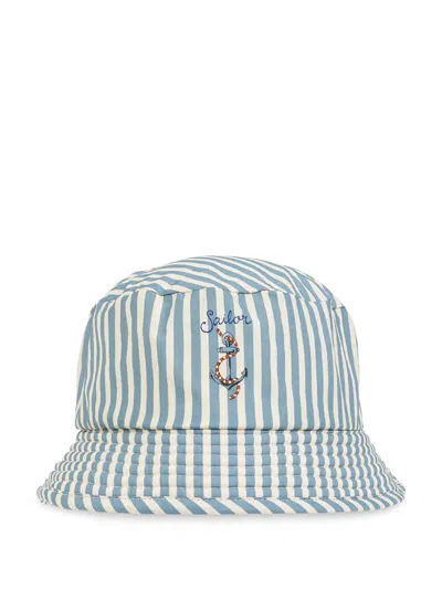 Konges Sløjd Kids' Asnou Bucket Hat In Blue
