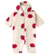 Konges Sløjd Baby Jody Printed Hooded Teddy Onesie In White