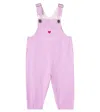 Konges Sløjd Konges Slojd Baby Lettre Striped Cotton Overalls