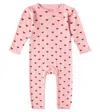 Konges Sløjd Baby Minnie Pointelle Printed Cotton Onesie In Pink