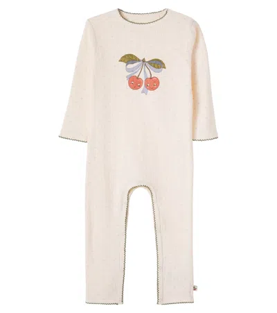 Konges Sløjd Baby Minnie Pointelle Printed Onesie In Neutral