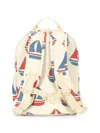 Konges Sløjd Boat-patterned Backpack In White