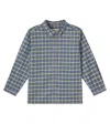 Konges Sløjd Cara Checked Cotton Shirt In Green