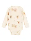 Konges Sløjd Cat Print Trim Babywear In Neutral