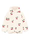 Konges Sløjd Cherry-embroidery Hoodie In White