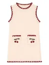 Konges Sløjd Cherry Pocket Trim Dress In Neutral