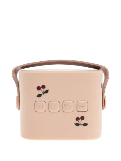 Konges Sløjd Cherry-print Speaker Microphone Set In Pink