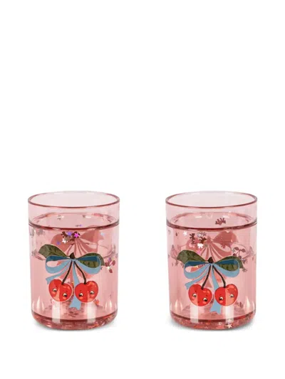 Konges Sløjd Cherry-print Glitter Glasses In Pattern