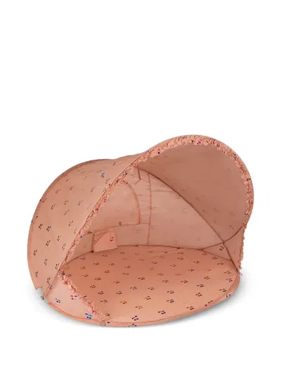 Konges Sløjd Kids' Cherry-print Ruffled Toy In Pink