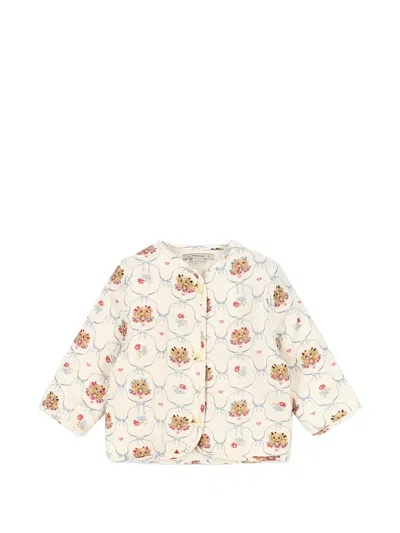 Konges Sløjd Kids' Coco Puppy-print Jacket In White