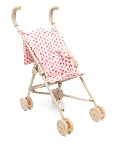 Konges Sløjd Kids' Drosie Rose Doll Stroller In Pink