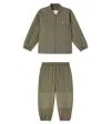 Konges Sløjd Embroidered Sweatshirt And Sweatpants Set In Green