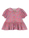 Konges Sløjd Floral-print Peter Pan-collar Blouse
