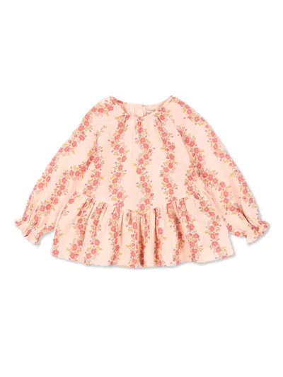 Konges Sløjd Kids' Floral-print Shirt In Pink