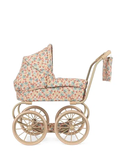 Konges Sløjd Kids' Floral-print Stroller In Purple