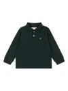 Konges Sløjd Florian Embroidered Long-sleeve Polo Shirt In Green