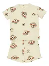 Konges Sløjd Football-print T-shirt And Shorts Set In Neutral