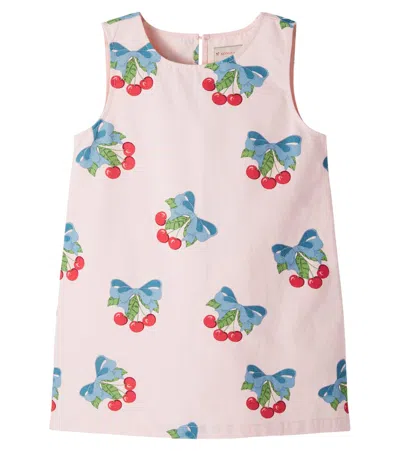 Konges Sløjd Kids' Frankie Printed Cotton Twill Dress In Pink
