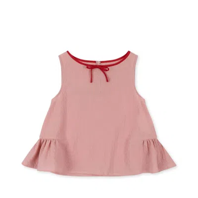 Konges Sløjd Kids' Girl's Ava Mellow Rose Top In Pink