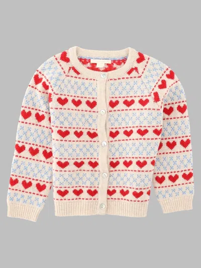 Konges Sløjd Girls Belou Wool Cardigan In Multi