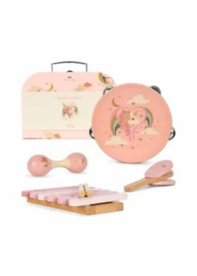 Konges Sløjd Girls' Wooden Music Set In Rainbow In Pink