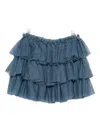Konges Sløjd Glitter-embellished Tiered Skirt In Blue