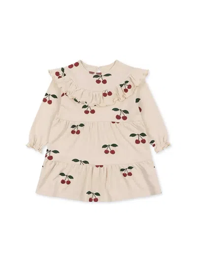 Konges Sløjd Glitter Mini Dress For Girls In Neutral