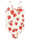 Konges Sløjd Graphic-print Swimsuit In White