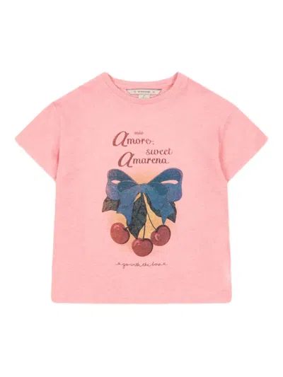 Konges Sløjd Kids' Graphic T-shirt In Pink