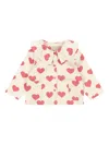 Konges Sløjd Heart-print Jacket In Neutrals