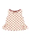 Konges Sløjd Heart-print Ruffled Blouse In Pink