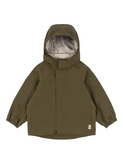 Konges Sløjd Babies' Hooded Jacket In Green