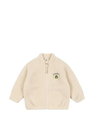 Konges Sløjd Kids' Jazz Embroidered Jacket In Brown